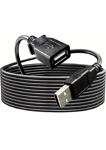 5 Metre USB Uzatma Kablosu 5mt Erkek-Dişi LED Işıklar Oyun Konsolları Xbox Yüksek Hızlı USB Kablosu
