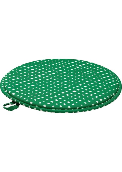 Sandalye Minderi, Yeşil-Beyaz, 36 cm