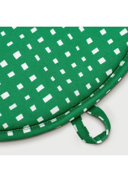 Sandalye Minderi, Yeşil-Beyaz, 36 cm fırsatları