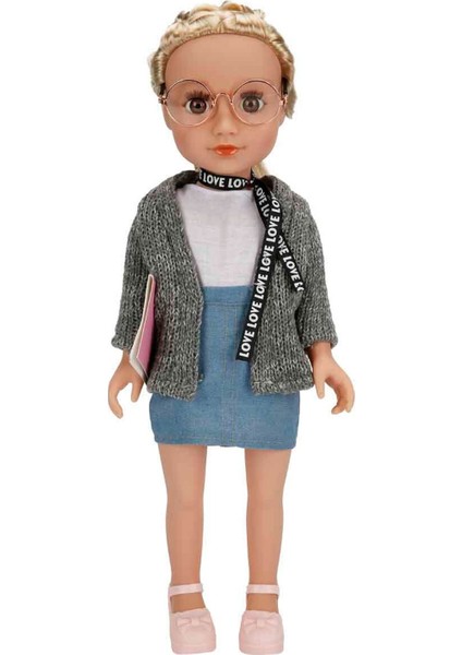Gündelik Kıyafetli Moda Bebeği 40 cm – Eklemli Şık Kız Bebek fiyatları