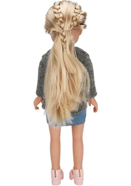 Gündelik Kıyafetli Moda Bebeği 40 cm – Eklemli Şık Kız Bebek fırsatları