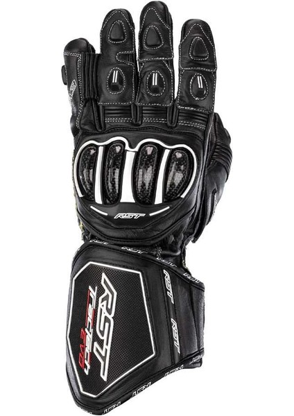 Tractech Evo 4 Uzun Deri Motosiklet Eldiveni Siyah