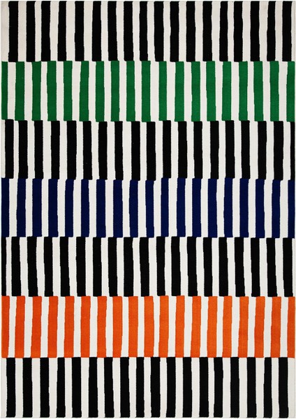 Büyük Halı, Çok Renkli-Çizgili, 170X240 Cm, Dikdörtgen, Kısa Tüylü
