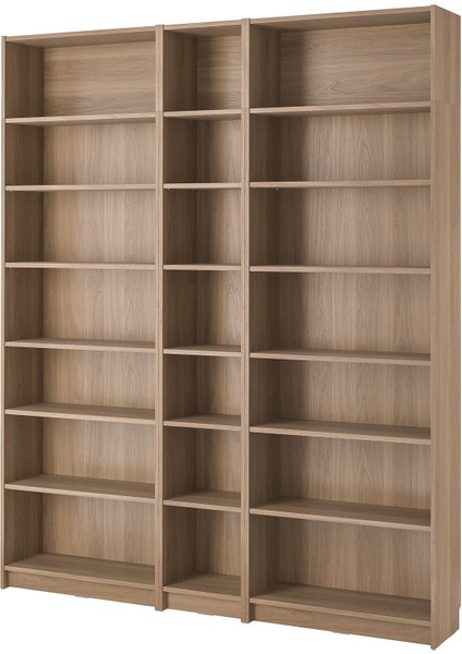 Kitaplık, Meşe Görünümlü, 200X28X237 cm