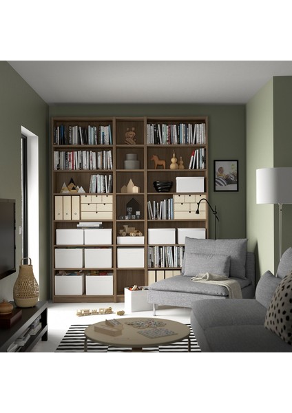 Kitaplık, Meşe Görünümlü, 200X28X237 cm fiyatları