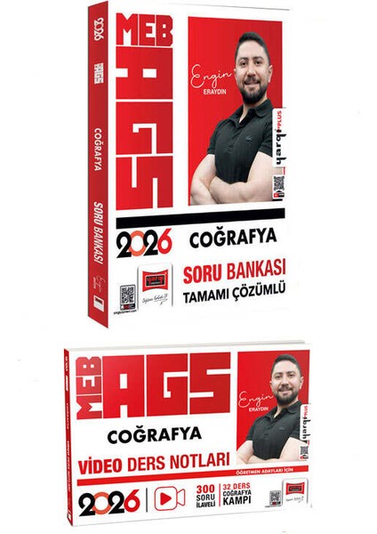 Yargı 2026 Meb-Ags Öğretmen Adayları Coğrafya Soru Bankası ve Video Ders Notları Seti Engin Eraydın