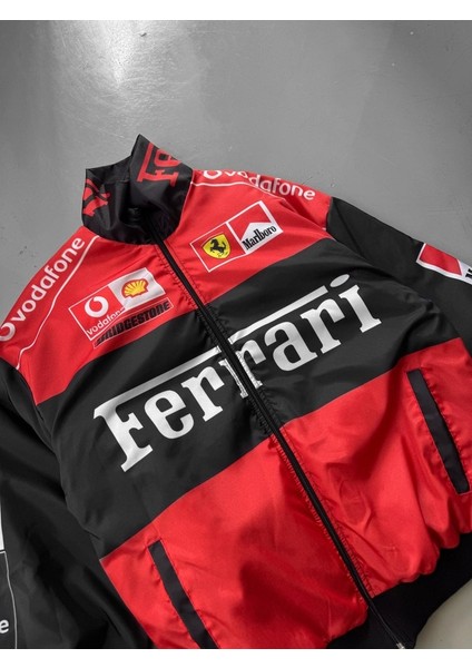 Ferrari Motosport Kalın Içi Astarlı Kışlık Boomer Yağmurluk Ceket modelleri