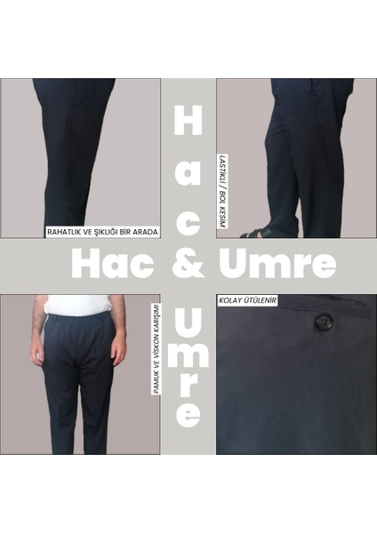 Online Hacı ve Umre Için Günlükte Şık Kesim Rahat Kalıp Erkek Şalvar Pantolon