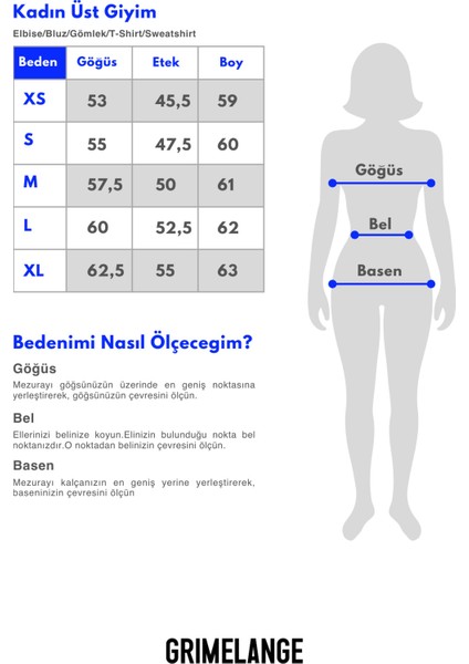 YUMEA Kadın Oversize Kapüşonlu Baskılı Lacivert Sweatshirt