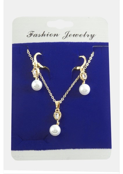 Damla Inci Zirkon Taşlı Set Kolye fırsatları