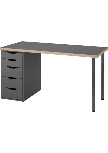 Çalışma Masası, Gri, 140X60 cm