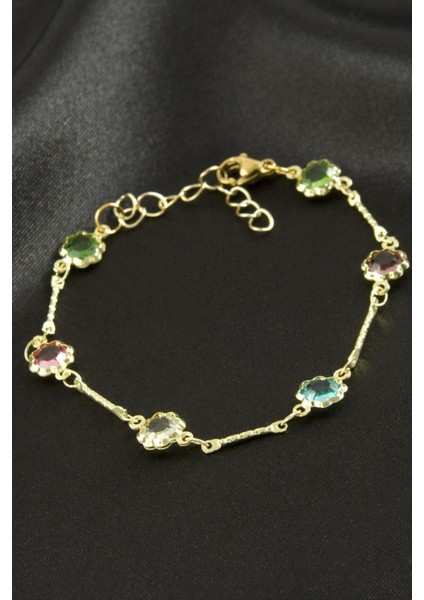 Yuvarlak Kristal Taşlı Çelik Bileklik fiyatları