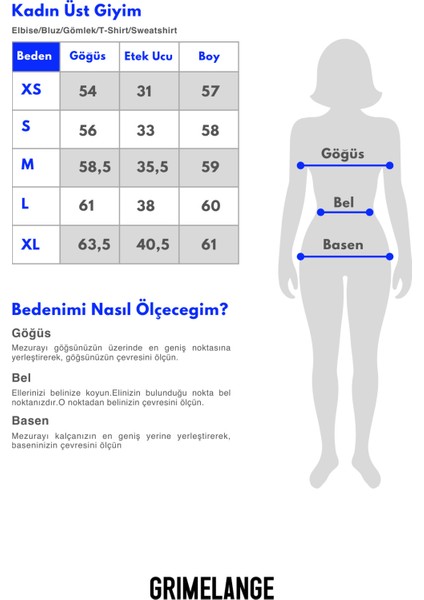 SORELLIA Kadın Bisiklet Yaka Üzerine Oturan Beli Korseli Baskılı Regular Lacivert Sweatshirt