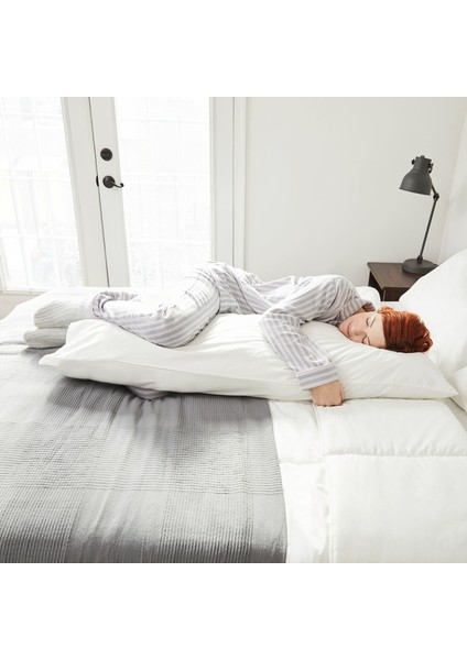 Sarılma Yastığı Kılıfı, Beyaz, 40X140 cm modelleri