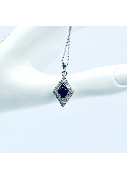 Mekik Model Oltu Taşı Işçilikli 925 Ayar Gümüş Kolye modelleri