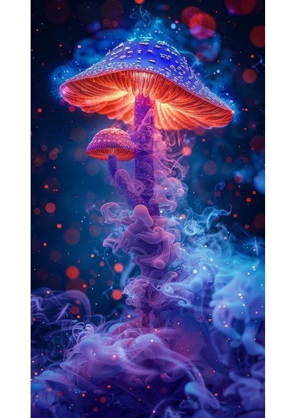 Sihirli Mantar 1 Ev Duvar Salon Güzellik Salonu Ofis Dükkan Dekarasyon Kanvas Tablo fiyatları