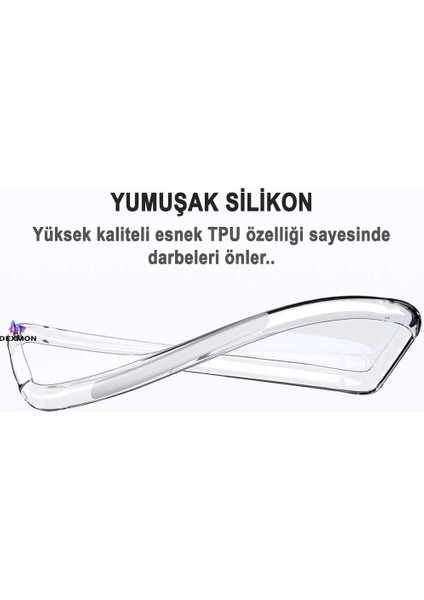 iPhone 17 Pro Uyumlu Şarj Soketi Koruma Tıpalı - Kamera Korumalı Şeffaf Silikon Kılıf