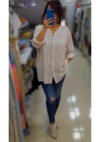 Italyan Düz Desen Pullu Cep Detaylı Gömlek modelleri