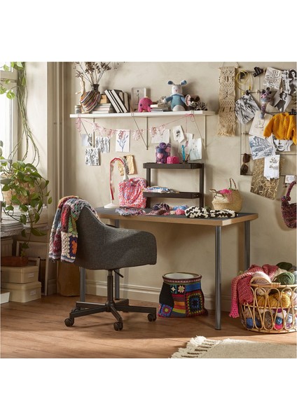 Çalışma Masası, Gri-Koyu Gri, 120X60 cm fiyatları