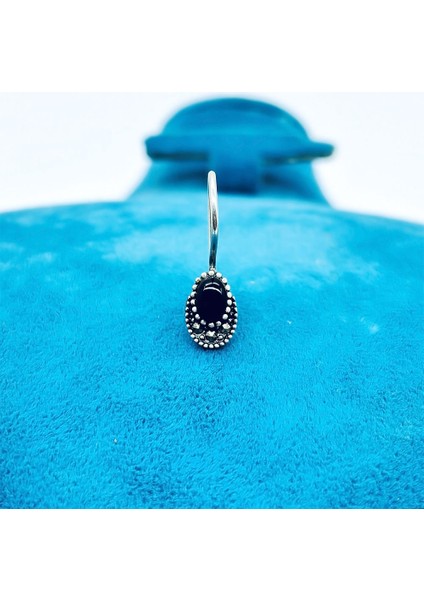 Margazit ve Oltu Taşı Tasarım 925 Ayar Gümüş Küpe modelleri