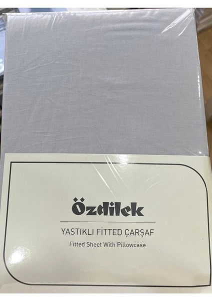 Colurist Lastikli Fitted Tek Kişilik Çarşaf Takımı 100 x 200 +30 cm ( 30 cm Yükseklik ) Silver Gümüş