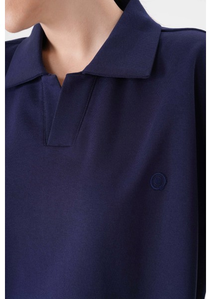 Polo Yaka Organik Pamuklu Kadın Sweatshirt fiyatları