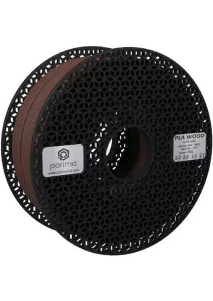 Pla Wood Ahşap 1.75MM Filament - 1kg, Ceviz Rengi - Walnut