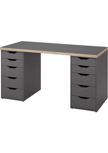 Çalışma Masası, Gri, 140X60 cm