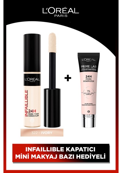 Infailliable 322 Tüm Yüze Uygulanabilir Kapatıcı & Prime Lab Mini Primer