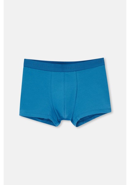 Mavi-Siyah 5210 3'lü Desenli Pamuk Boxer fırsatları