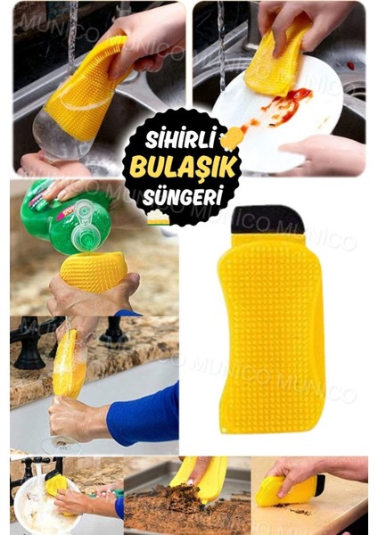 Çift Taraflı Dayanıklı Bulaşık Süngeri, Sert ve Nazik Temizlik Için Uygun fırsatları