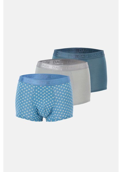 Mavi 4210 3'lü Desenli Micro Modal Boxer