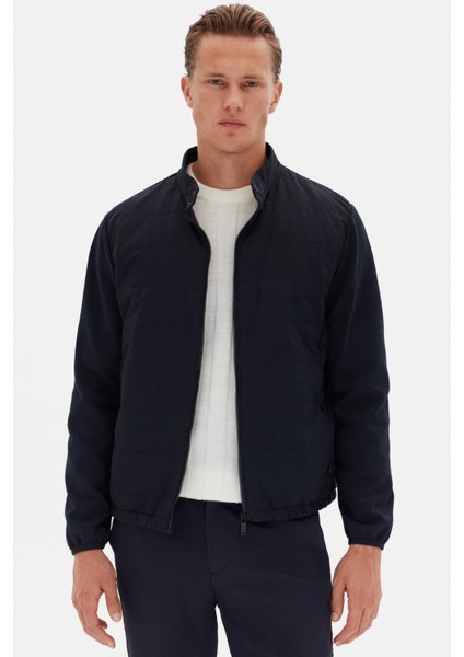 Slim Fit Lacivert Düz Mont fiyatları