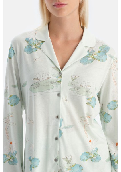 Çiçek Desenli Gömlek Pantolon Takım indirimleri