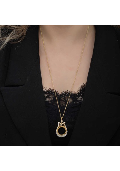 Gümüş Gold Kaplama Çeyrek Altın Takılabilen Kadın Kolye indirimleri