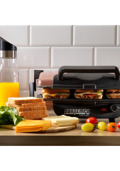 Şık Pembe Tost Makinesi, Hızlı ve Kolay Kullanım, Modern Tasarım fırsatları