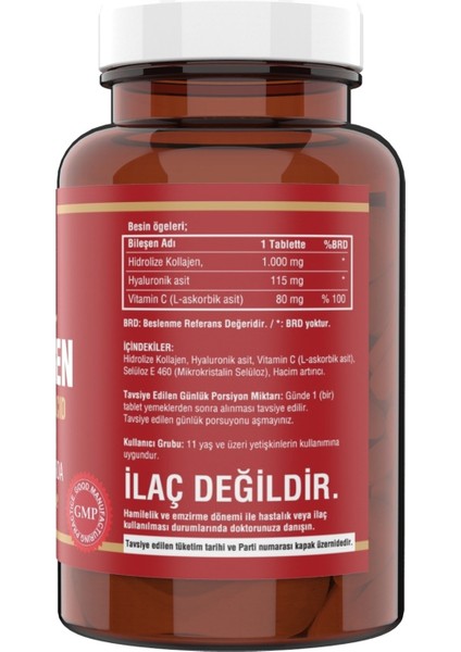 Collagen Hyaluronıc Acıd Vitamin C 90 Tablet fiyatları