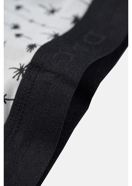 Gri-Siyah 5210 2'li Desenli Pamuk Boxer modelleri