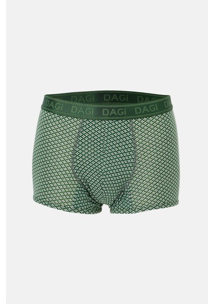 Yeşil 4210 3'lü Desenli Micro Modal Boxer fiyatları