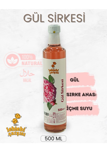 Doğal Gül Sirkesi - 500ML