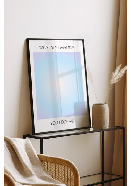 Aura Serisi Siyah Çerçeveli Poster, Tablo No:16 fırsatları