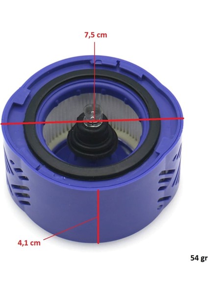 Dyson Uyumlu V6 Fluffy Şarjlı Süpürge Hepa Filtre