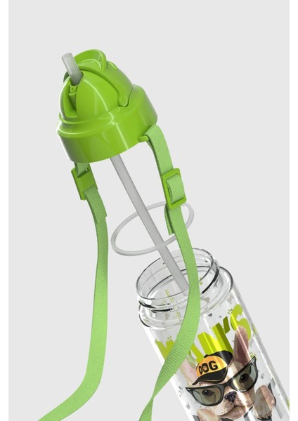 Migo Desenli 500 ml Askılı Pipetli Tritan Çocuk Matara 912004 Yeşil fırsatları