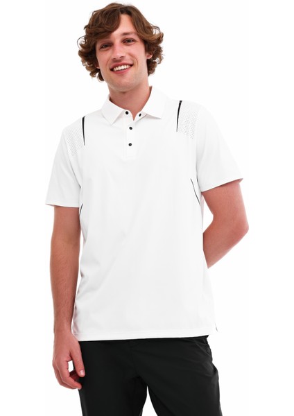 ml 12SUMEC-CER-20 5pr Kırık Beyaz Erkek Kısa Kol T-Shirt