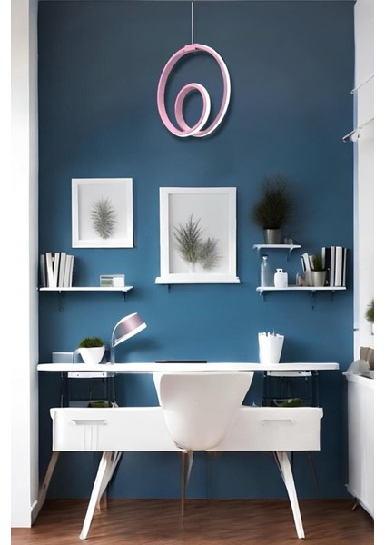 Perma Pembe Tek Renk Modern Sarkıt LED Avize modelleri