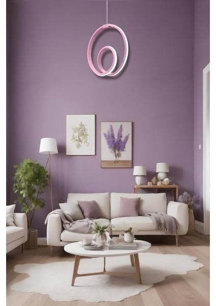 Perma Pembe Tek Renk Modern Sarkıt LED Avize fırsatları