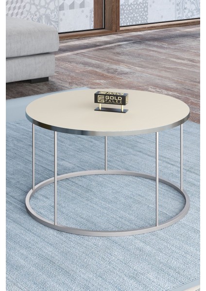 Orta Sehpa ve Zigon Sehpa Terra Set Gümüş Krem fiyatları