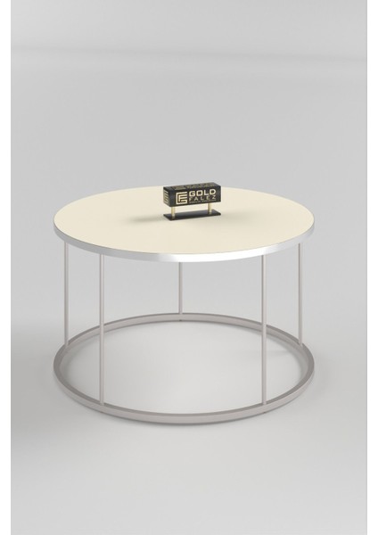 Orta Sehpa ve Zigon Sehpa Terra Set Gümüş Krem modelleri