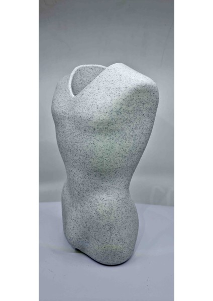 Vücut Şeklinde Vazo 20 cm Mermer Desenli fırsatları