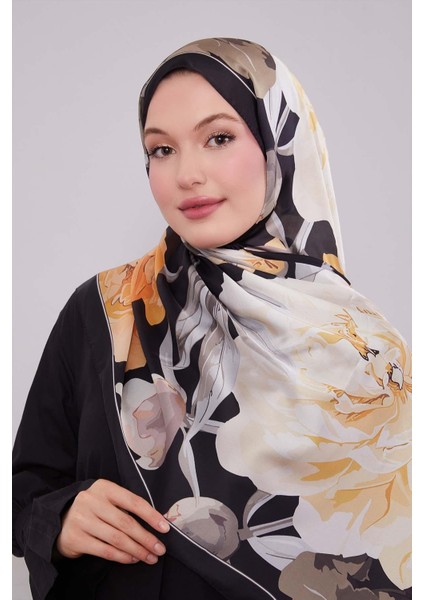 Haki Lotus Desen Hint Ipeği Şal fiyatları